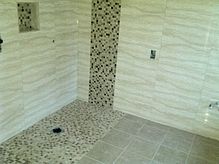 Wet Room Floor 02 -02- Mosaic Tiles Completed